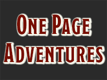 One Page Adventures